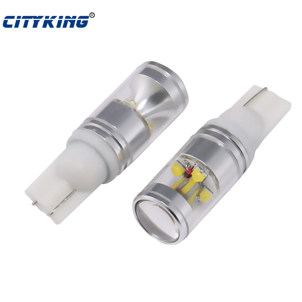 

10PCS T15 T10 30W White CREE Chips led Lights,Universal led t10 t15 Turn signals,Parking/Back-Up light,W5w 194 168 2825 921 T10