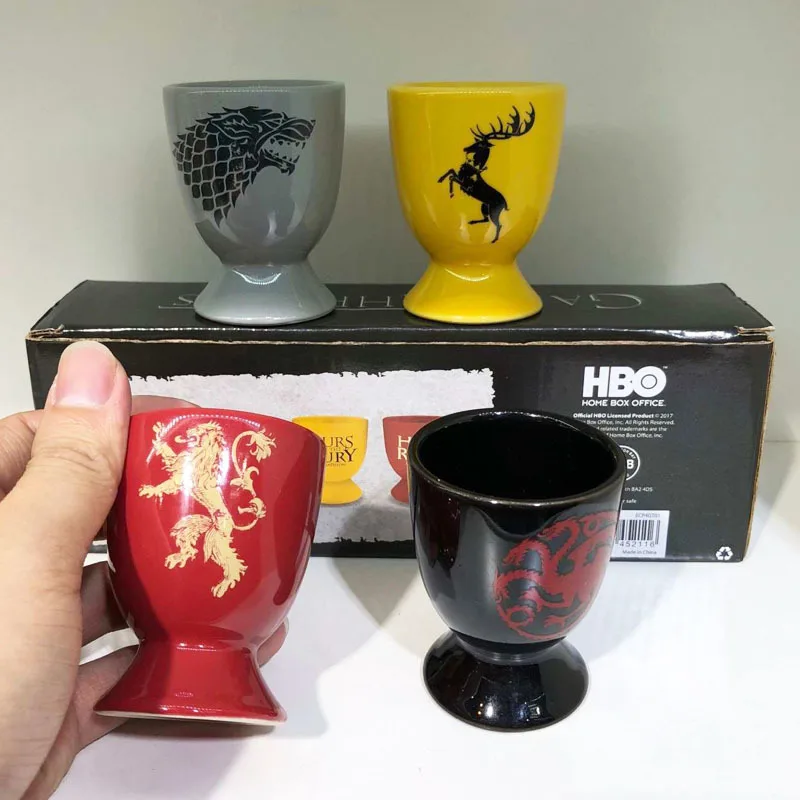 4 шт. Игра престолов керамика ликер чашки духов набор Саке винный посуда для