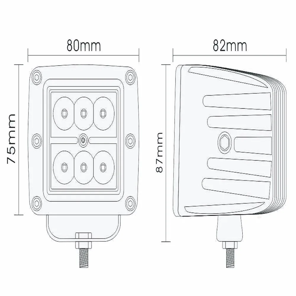 LED Cube Light 3&quot Inch 18W 12V 24V With US CREE Chip Pod Fog Lamp For Truck 4x4 Offroad Cars SUV ATV Auto Accessories | Автомобили и