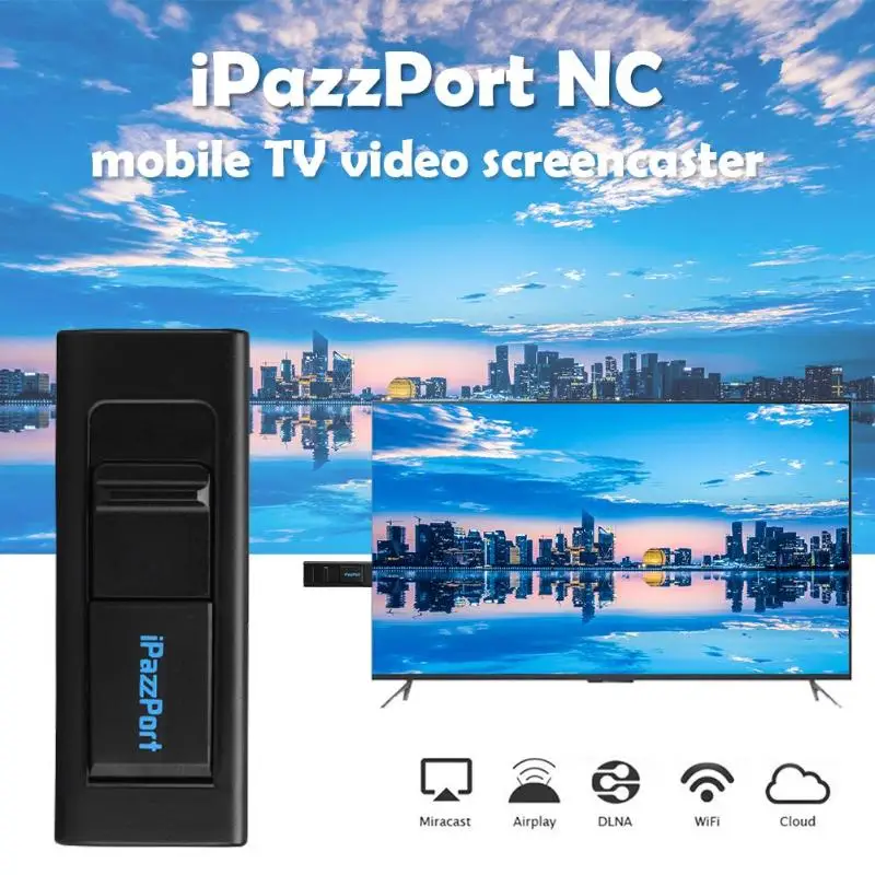 IPazzPort NC 16F 1 0G RAM 2 Гб ROM Android5.1 WiFi беспроводной дисплей ключ 1080P видео приемник DLNA Airplay