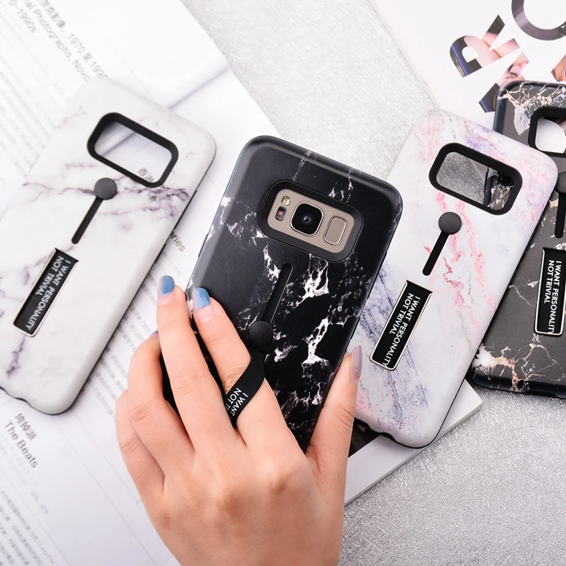 Чехол для samsung S8 Мрамор чехол Galaxy S9 Plus Note 9 8 S7 край J8 J7 J6 J4 A6 A8 плюс 2018 A5 A7 подставка |