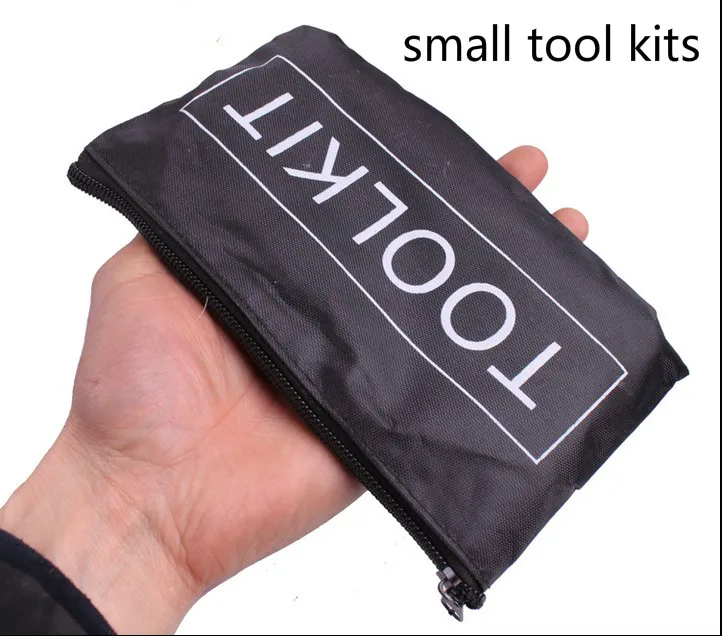 

2pc /lot small tool bag 19cm*11cm Simple tool kits nylon 300D with Zipper The accessory kit of car