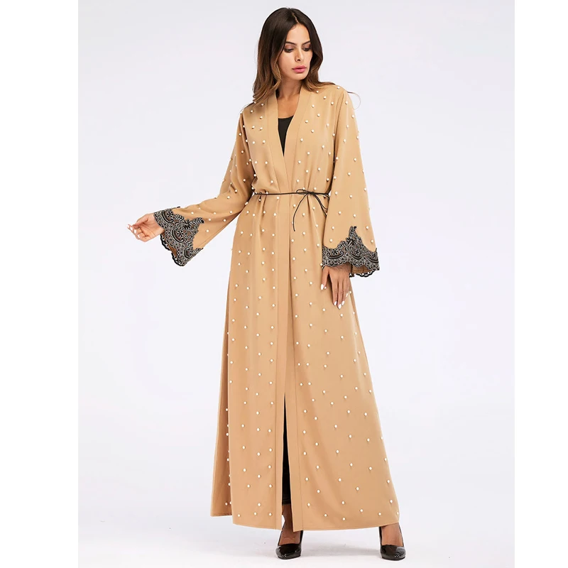 Кафтан мусульманский Abaya халат Дубай кимоно кардиган хиджаб платье Абая для