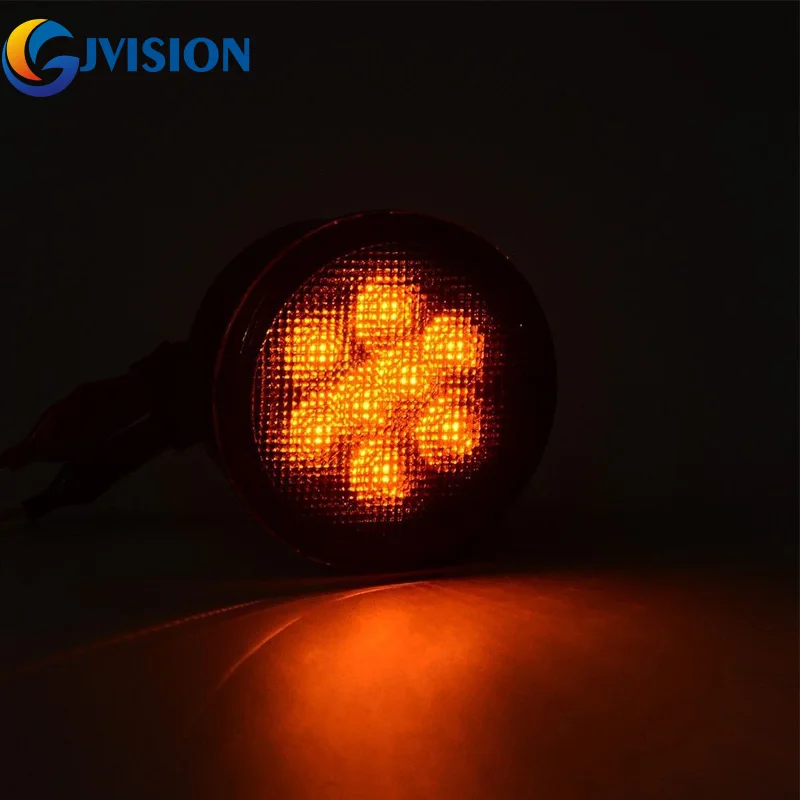 2 шт. светодиодный поворотный сигнал передняя фара в сборе с дымчатым объективом