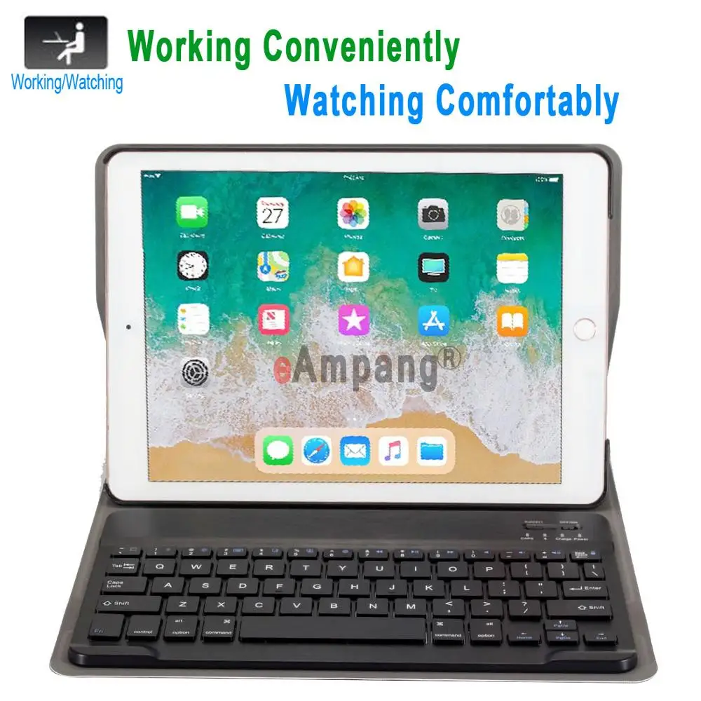 Чехол для клавиатуры iPad 9 7 2018 2017 6th 5th Generation Pro 10 5 11 Air 1 2 3 3rd 2019 Mini 4 Case Keyboard Capa|Чехлы