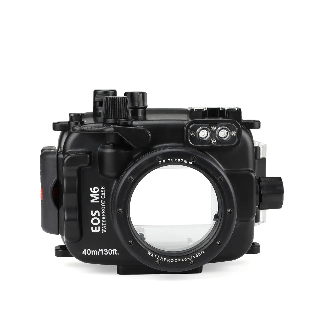 SeaFrogs 40 м/130 футов корпус подводной камеры для Canon EOS M6 22 мм объектив
