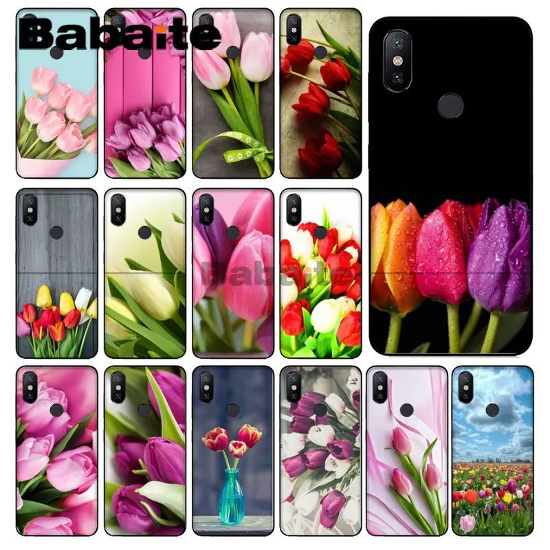 Чехол Babaite с цветком тюльпана оболочка аксессуары для телефона чехол redmi 5plus 5A 6pro 4X