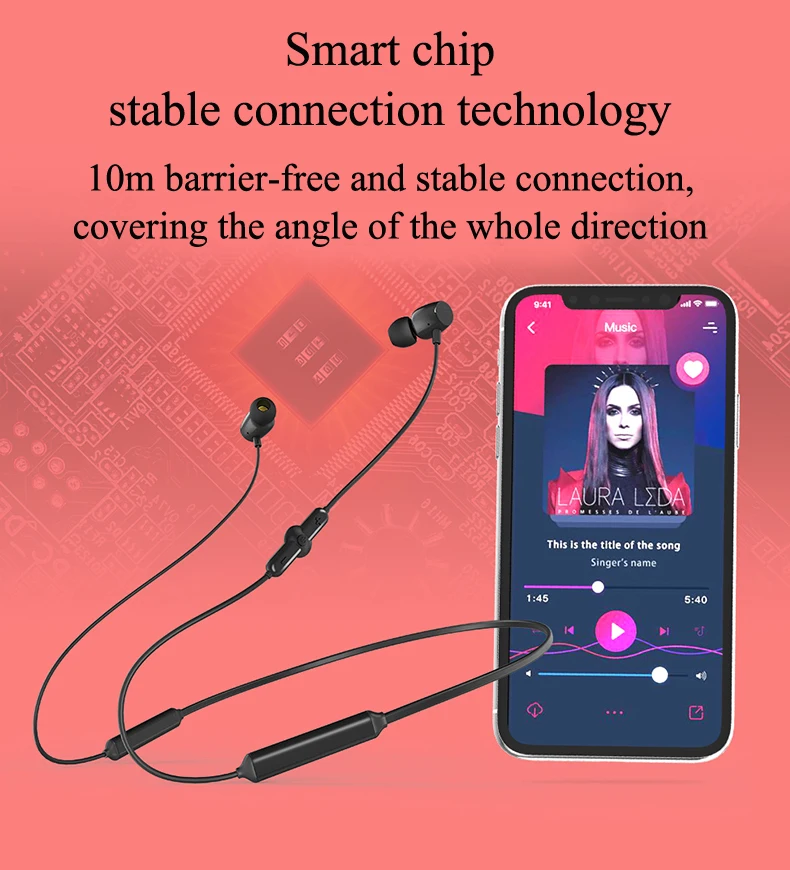 Q5 Bluetooth наушники Беспроводные спортивные наушники Стерео тяжелый бас гарнитура с микрофоном беспроводные вкладыши для телефона xiaomi