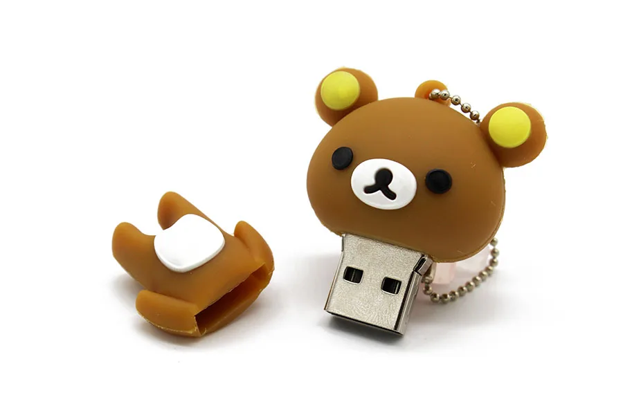 TEXT ME милый картонный медведь модель usb флэш-накопитель 4 ГБ 8 ГБ 16 ГБ 32 ГБ 64 ГБ флешка, подарок usb 2,0