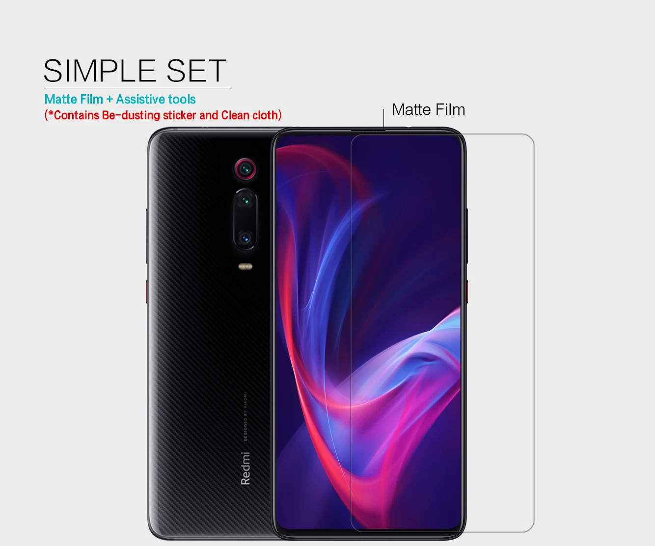 Для Xiaomi Redmi K20 Защитная пленка для экрана NILLKIN прозрачная/матовая анти-отпечатков пальцев мягкая защитная ПЭТ-пленка для Xiaomi Redmi K20 Pro