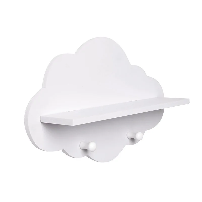 

Nordic Style Creative Shelf Wall Hanging Cloud Swan Star Wall Hook Storage Rack Bedroom Book Shelf Home Kids Room DIY Decor Gift