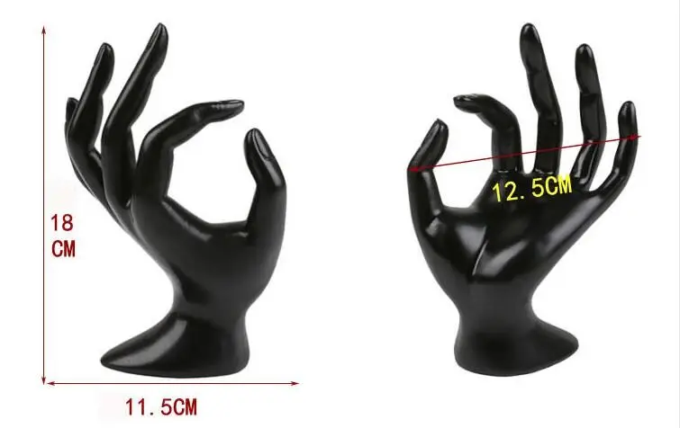 

Black Realistic Female Mannequin Hand For Rings Display,Manikin Dummy Hands