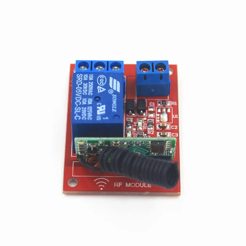 433 мГц 1 способ RF беспроводной Дистанционное управление переключатель приемник В