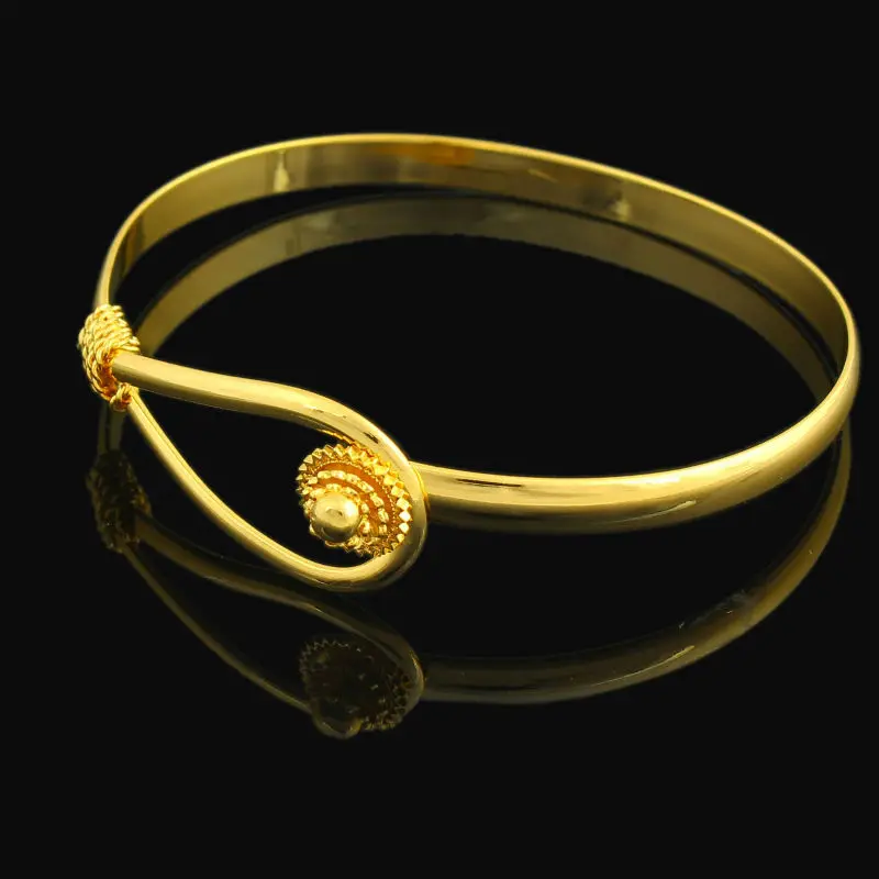 Новинка 2017 золотые браслеты Дубай для женщин и мужчин золотистый браслет/браслет