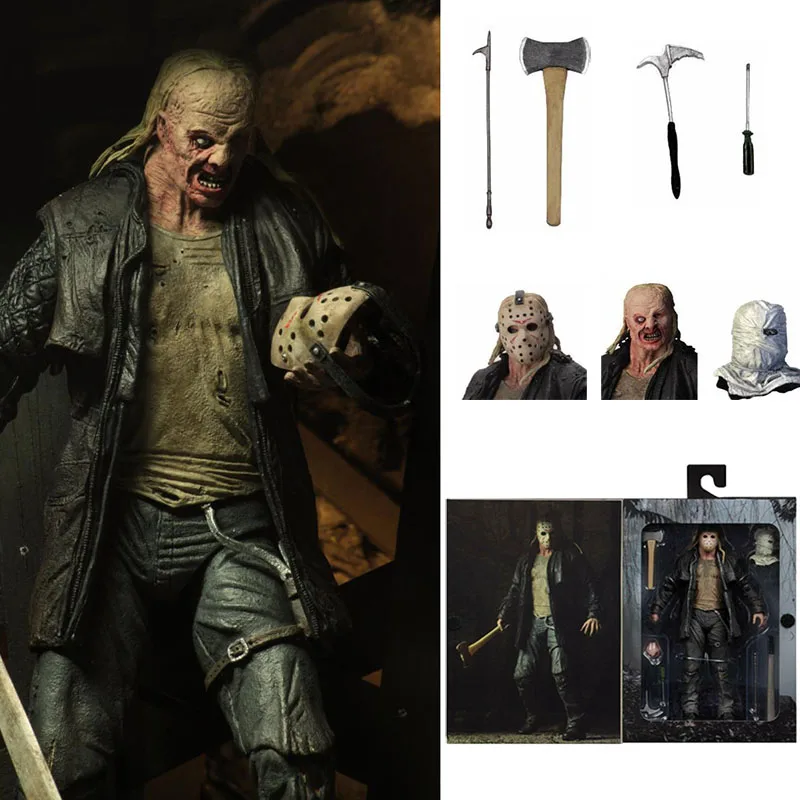 NECA пятница Джейсон 2009 ремейк вурхи экшн фигурка игрушка ужас Хэллоуин