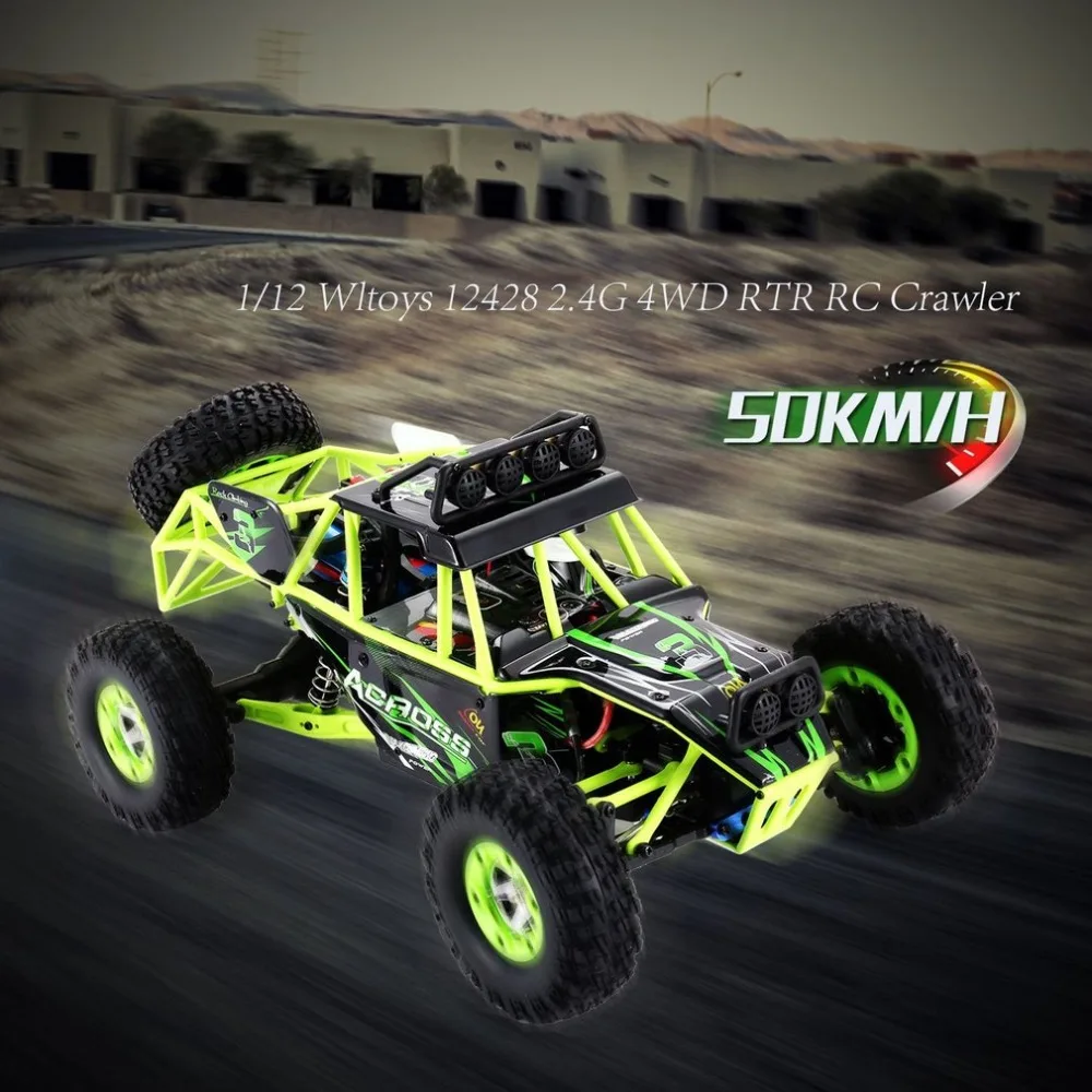 Wltoys 12428 1/12 2 4 г 4WD высокая скорость 35 км/ч Электрический матовый гусеничный