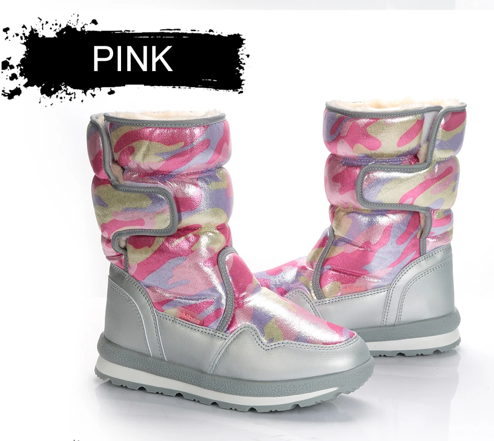 Detector/женские водонепроницаемые Нескользящие зимние ботинки; уличные Утепленные ботинки; Теплая обувь на меху; женские зимние ботинки