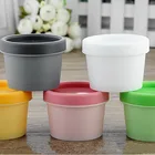 50 шт. Новый 50 мл 100 мл грамм Пустой пластиковый контейнер с крышкой PP бутылка для макияжа косметическая упаковка контейнеры для крема для рук маска для лица Баночки