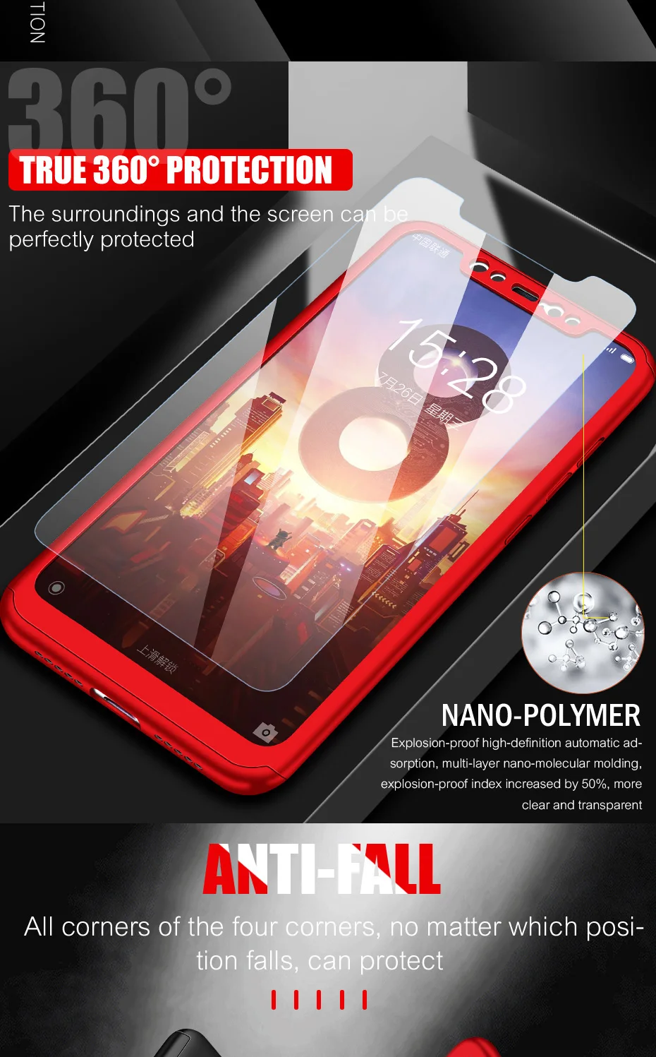 360 полный защитный чехол для телефона Xiaomi 9 8Lite Redmi Note 7 6 Pro 6A 4X противоударный чехол s для Redmi 5 Plus 5A крышка со стеклом