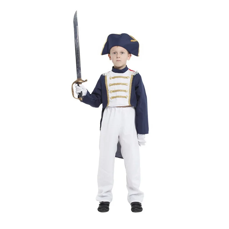 

Halloween Costumes Stage Performances Costume Little Boy Napoleon Clothes;Kids Masquerade Clothing Little Napoleon Outfit