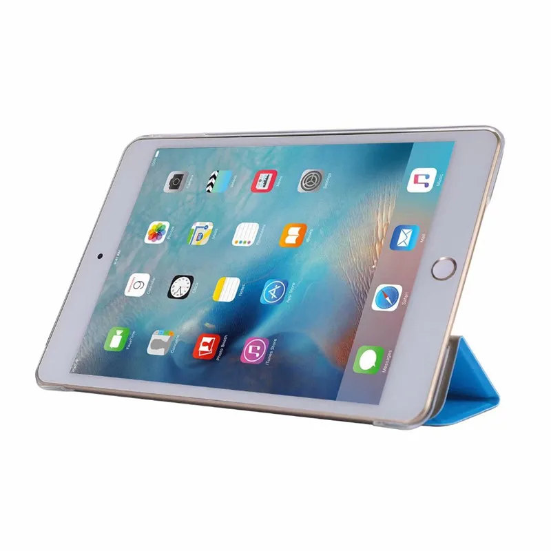 Флип-чехол для ipad Mini 5 Чехол, ультра тонкий из искусственной кожи+ прозрачный пластиковый задний смарт-чехол для ipad Mini 5 7,9 дюймов чехол