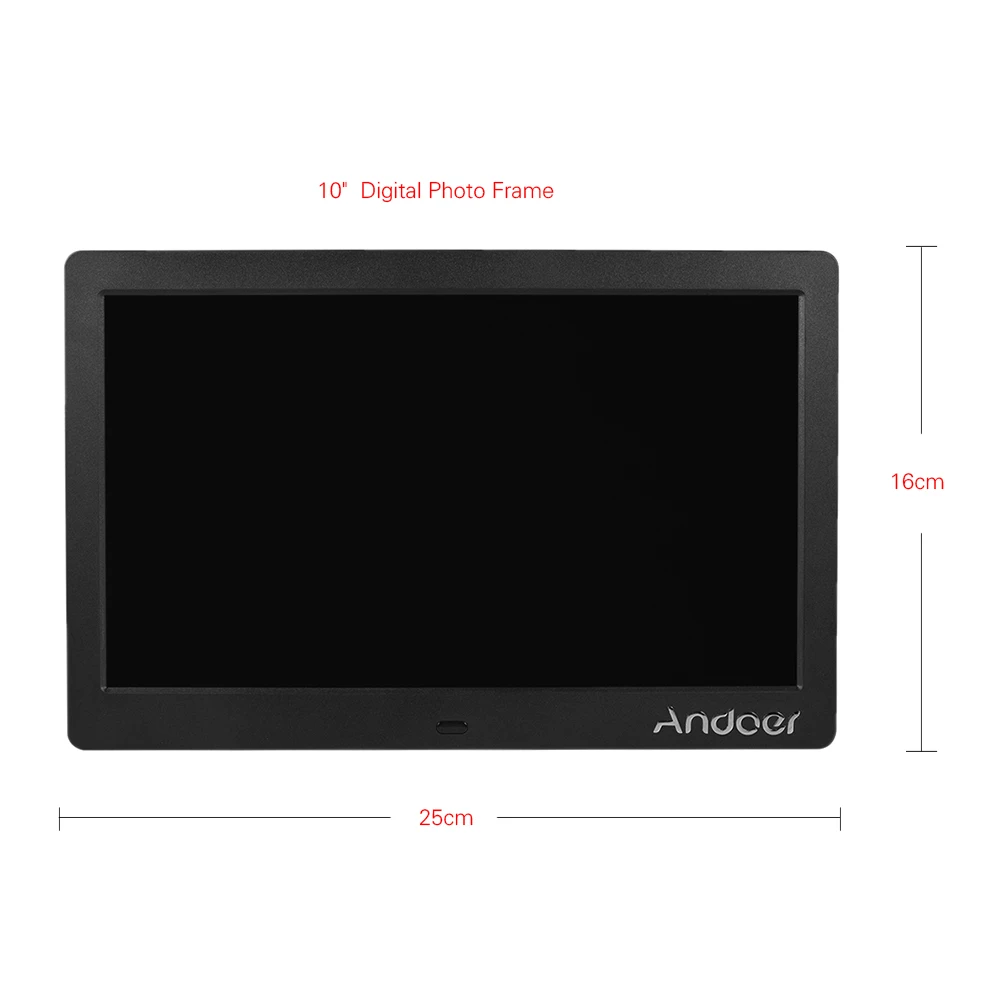 Andoer 10 &quotHD широкий экран LCD Цифровая фоторамка рамка для фотографий 1024*600 часы MP3 MP4