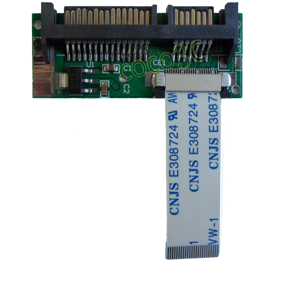 Бесплатная доставка 24pin 1 8 &quotLIF SSD до 22pin 2 5 SATA конвертер карта THNSNC128GMLJ THNS128GG4BMAA HS12UHE