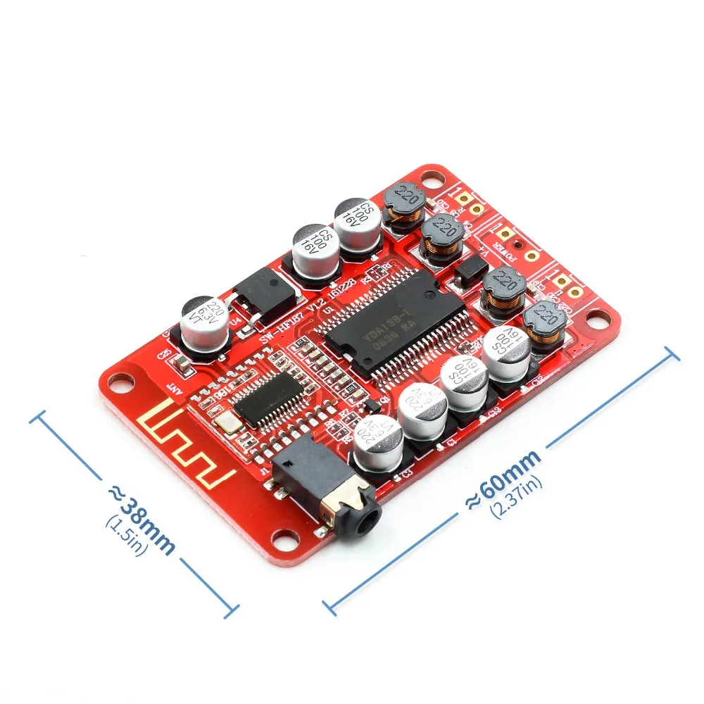 YDA138 DC 12 В 2A Bluetooth цифровой аудио усилитель модуль Плата класса D 2*15 Вт стерео