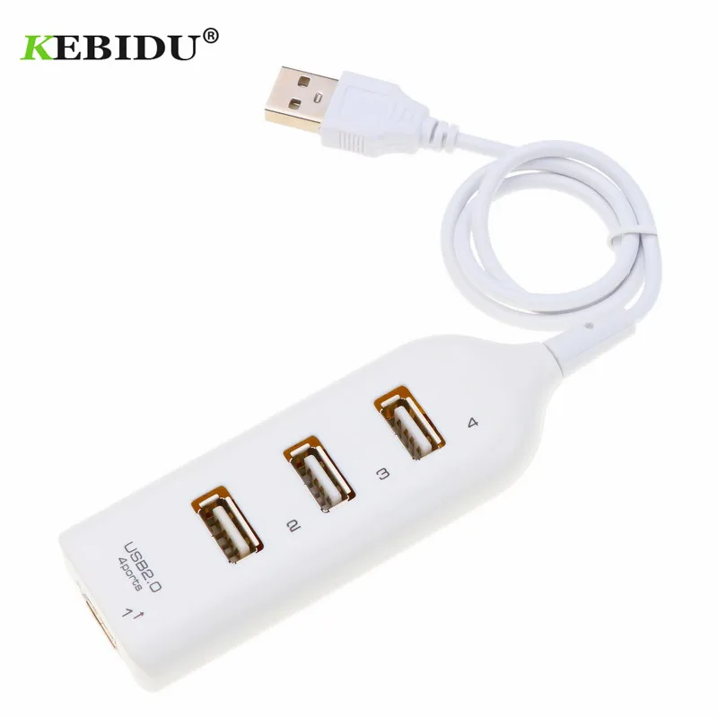 Высокоскоростной 4 портовый USB адаптер kebidu мини 2 0 сплиттер для ноутбука ПК