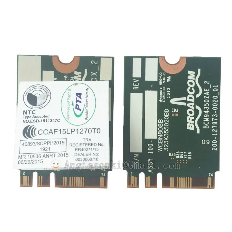 BCM94350Z DW1820A 8PKF4 802 11 AC 867 Мбит/с NGFF Bluetooth 4 1 Беспроводная карта для Broadcom Dell WLAN