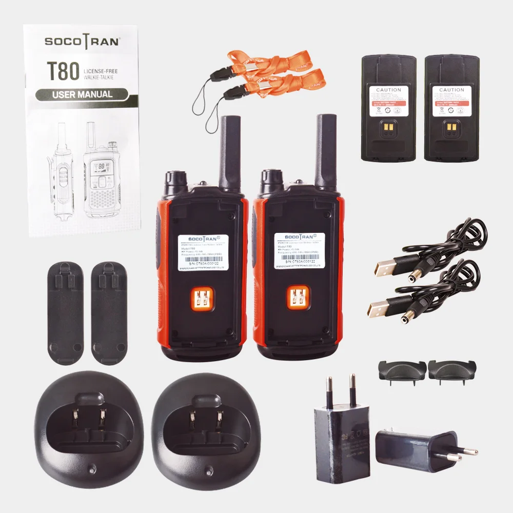 PMR 446 беслицензионная рация Scocotran перезаряжаемая 2-Way Радио 8 каналов сканирования VOX Ham Радио портативная мини рация