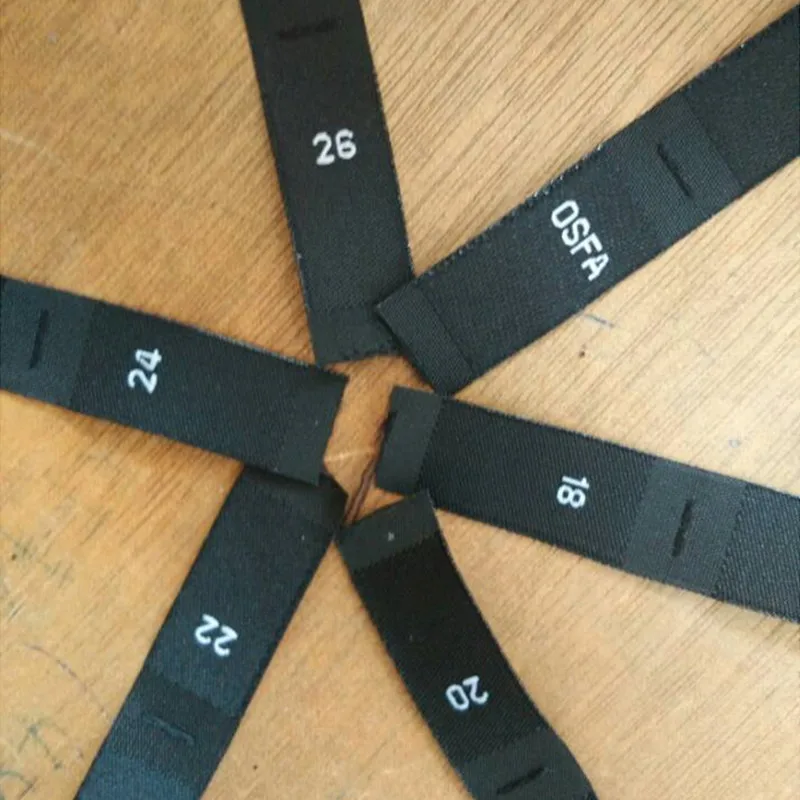 100 шт. женские тканые этикетки из полиэстера 18 20 22 24 26 дюймов|woven tag|size labelswoven clothing tags