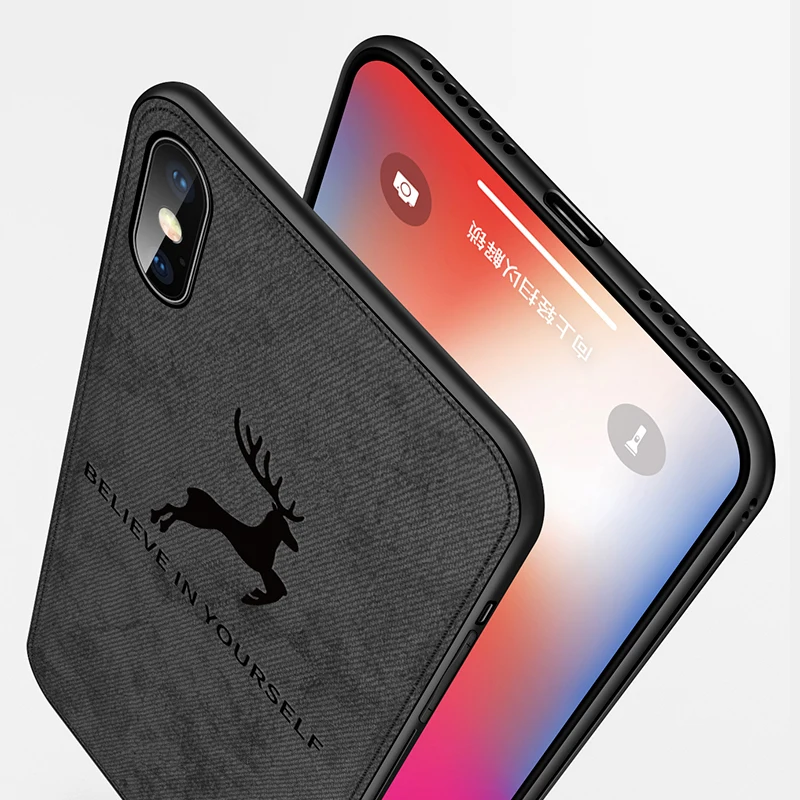 Роскошный мягкий чехол для телефона iphone Xs Max 7 8 plus iPhonex TPU мягкая ткань 3D узор милый