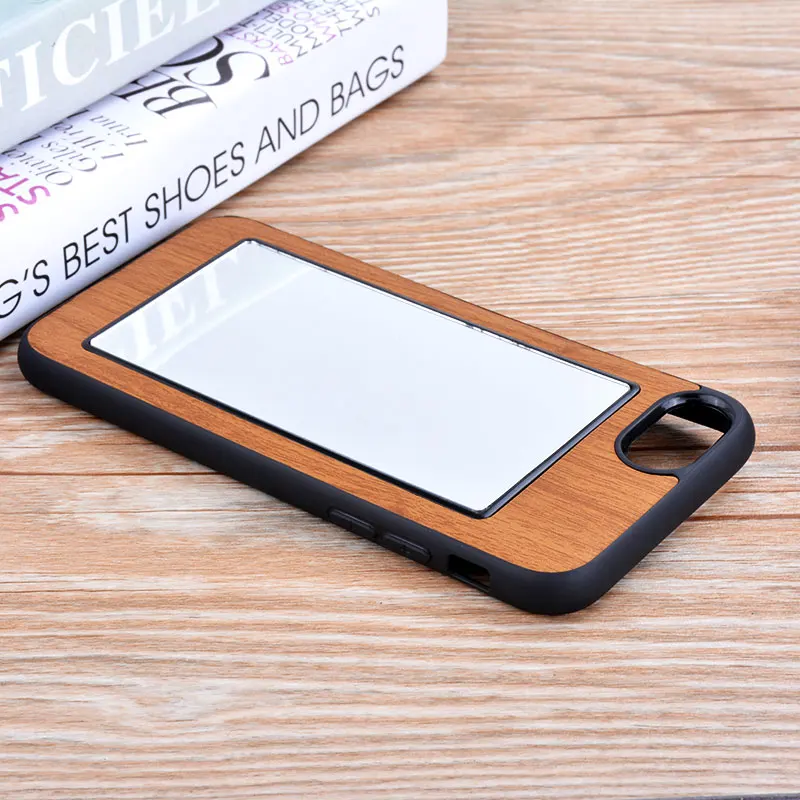 Чехол для iphone 7 с зеркальным покрытием мягкий силиконовый чехол в классическом