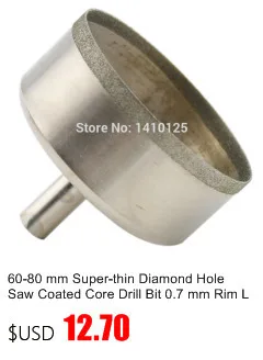 5Pcs 60 mm 2-3/8" inch Diamond Coated Cutting Wheel Rotary Blades Grinding Cut-off Disc Shank 1/8" Mandrel Fit Dremel Machine