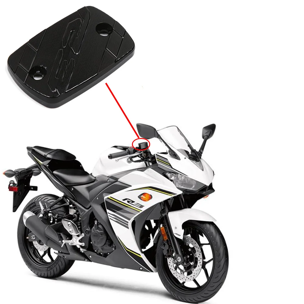 Для Yamaha R3 YZF-R3 2015 2016 CNC Передняя Тормозная жидкость резервуар Крышка чехол