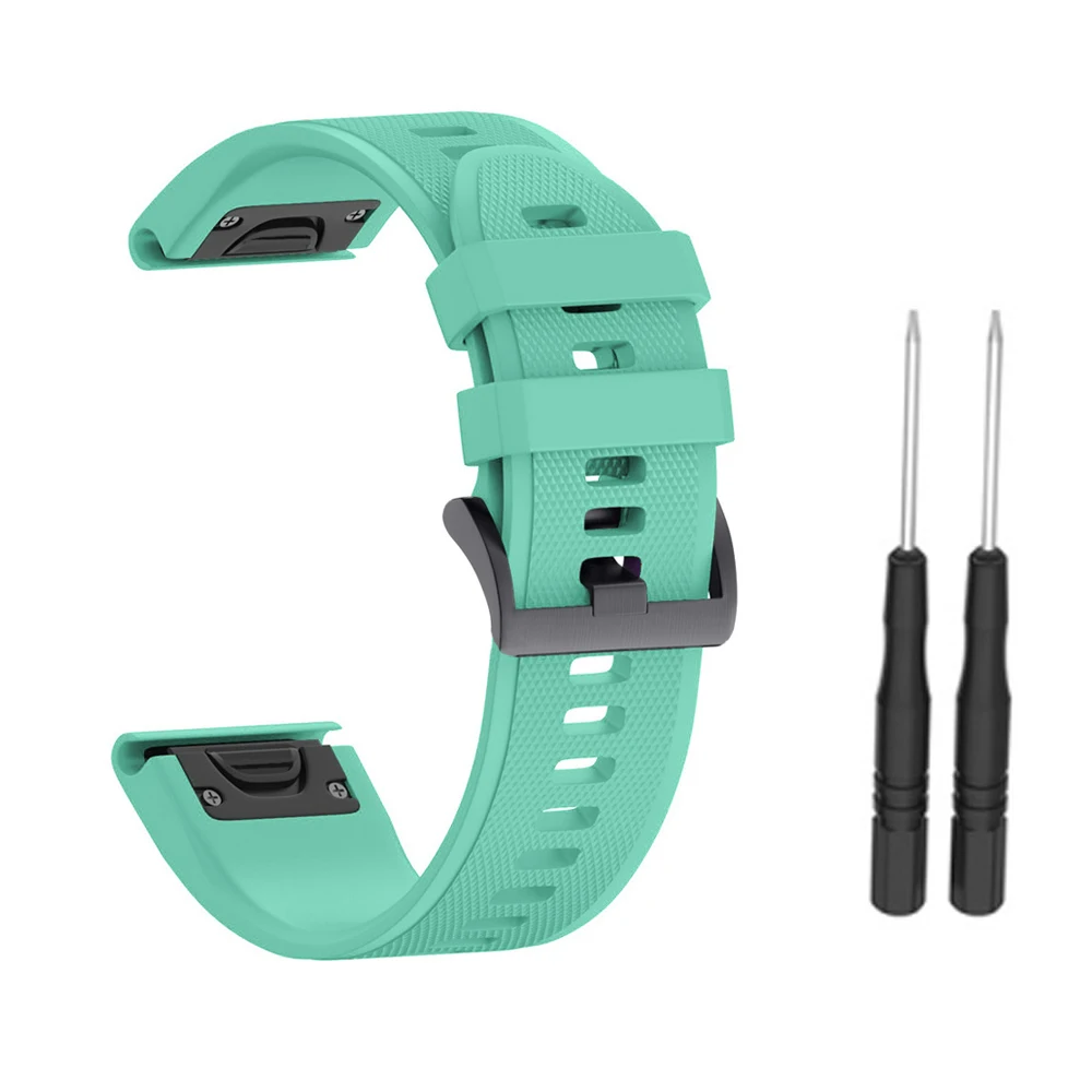 26, 22, 20 мм, ремешок для смарт-часов наручных gps-часов Garmin Fenix 5x, 5, 5S 3 3HR D2 S60 gps часы, быстросъемный силиконовый легко регулируемый ремешок для наручных часов
