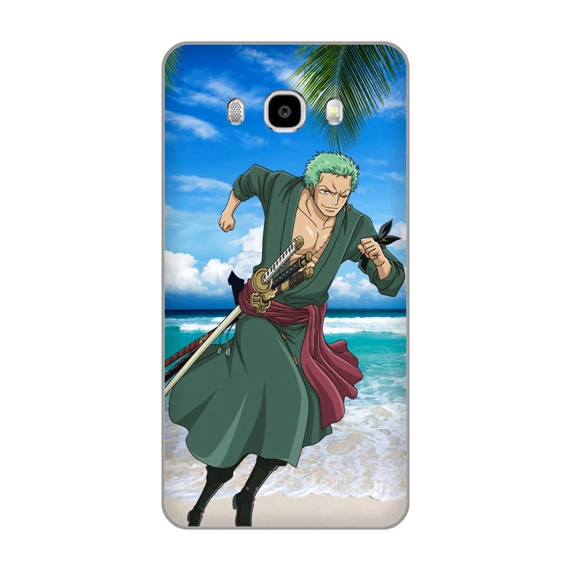 Горячая кровь мультфильм One Piece Зоро Мягкие TPU чехол для телефона Samsung Galaxy A3 A5 A7 ON5 ON7