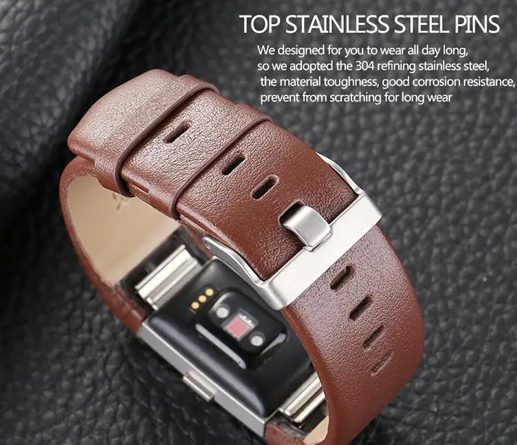 2 In1 COMLYO Wrist Band For Fitbit Charge Strap watchband Belt Genuine Leather with film Bracelet | Электроника