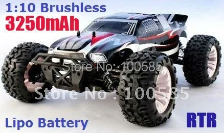 1/10 весы 4WD бесщеточный монстр Трак 7 4 В 3250 мАч Lipo аккумулятор|battery powered toy trucks|battery