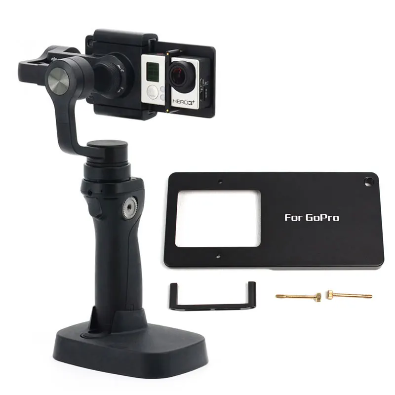Алюминиевый монтажный адаптер для DJI Osmo mobile /Zhiyun Smooth Q/C/3 шарнирный Адаптер Gopro Hero 4 3