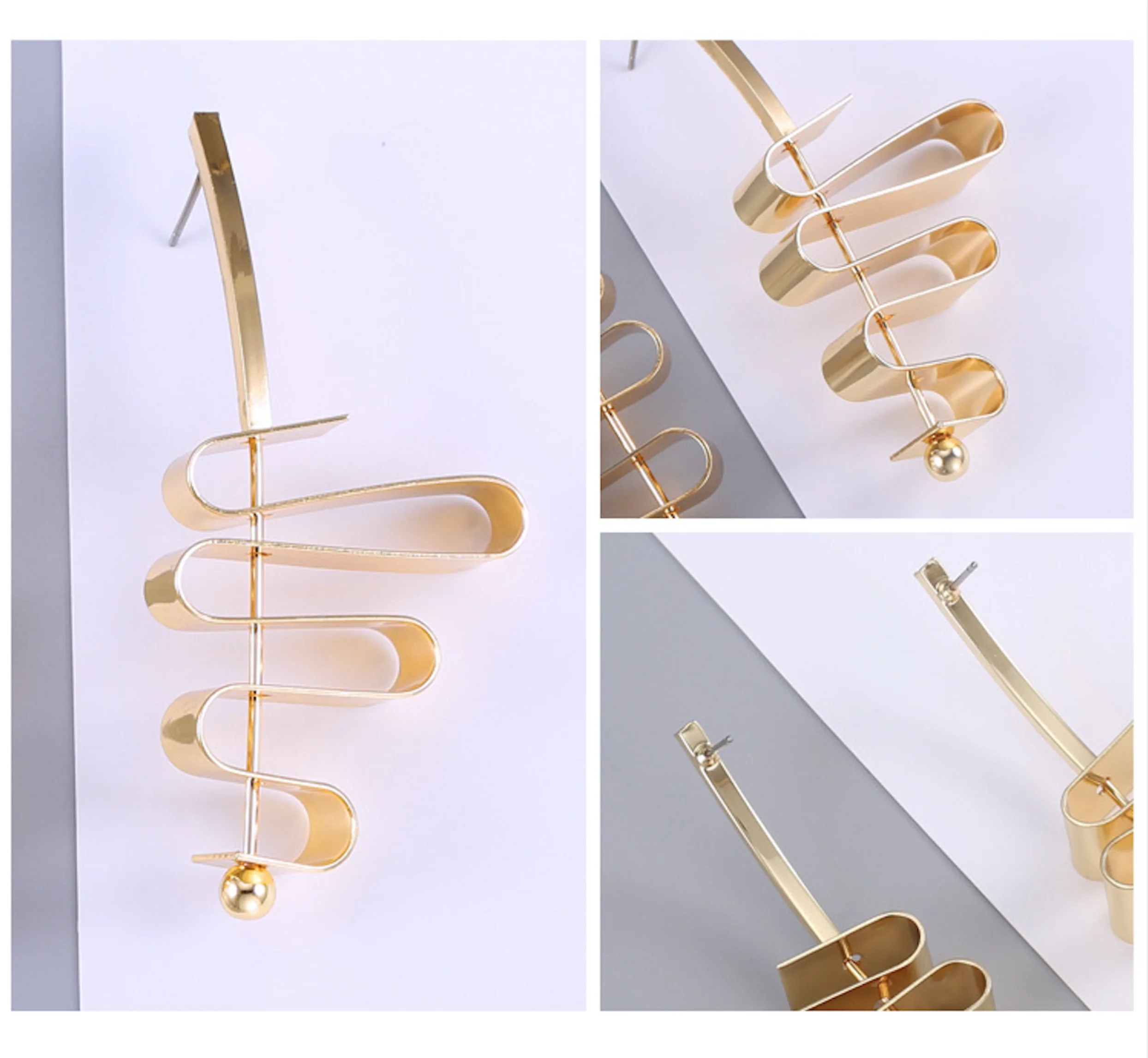 Женские металлические серьги-подвески в виде гвоздиков | Украшения и аксессуары