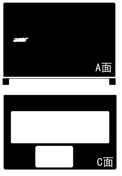 Специальные виниловые наклейки для ноутбука из углеродного волокна защитная