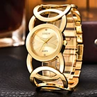 Золотые часы женские брендовые XINEW 6438 полностью из нержавеющей стали браслет стразы повседневные кварцевые наручные часы женские Брендовые Часы