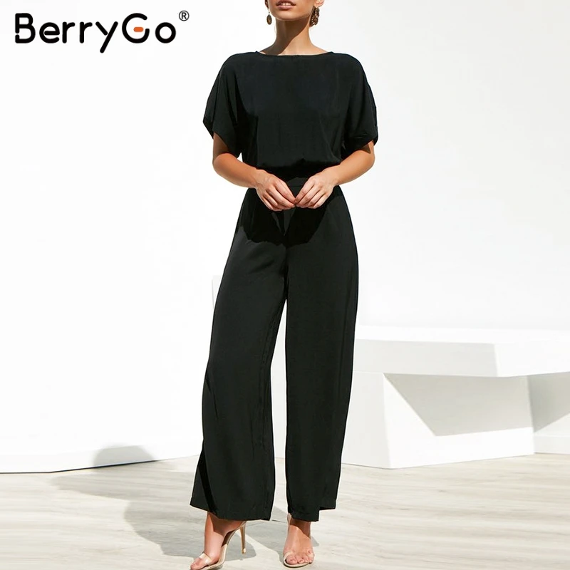 BerryGo/Винтажный женский комбинезон из двух частей летний Свободный Повседневный с