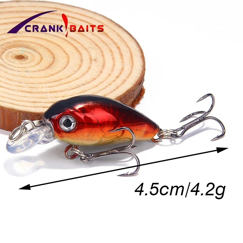 Мини Crankbait рыболовная приманка 45 мм 4 2 г Topwater Isca искусственная Япония жесткая