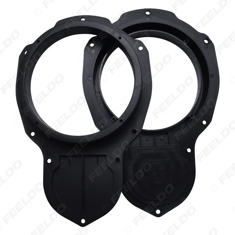 FEELDO 1pair Car Speaker Spacer Adapter Horn Mounts For Volkswagen Jetta R36 New Magoton CC Front Door Stereo Refitting Rings | Автомобили