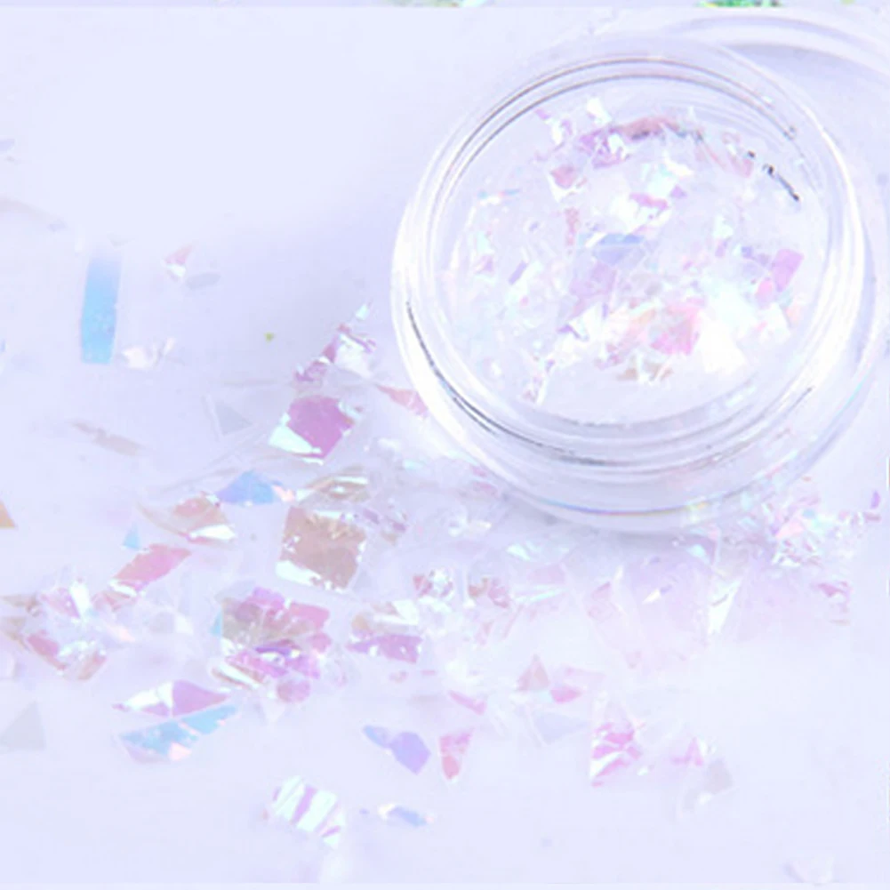 1 коробка Блестящие Необычные ультратонкие блестки цветной дизайн ногтей