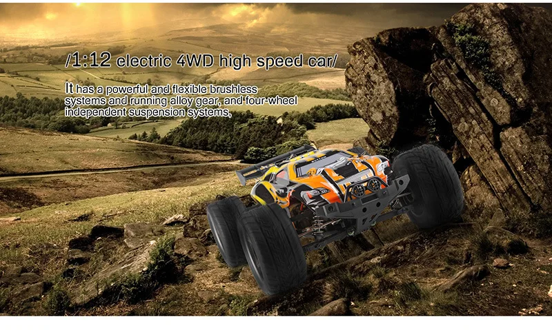Высокоскоростной JJRC WLtoys 12402 RC автомобили 1/12 4WD гусеничный rtr-комплект Р/У Машинки 2,4 ГГц Радиоуправляемый, для автомобильных гонок радиоуправляемые автомобили VS WLtoy A979 A959