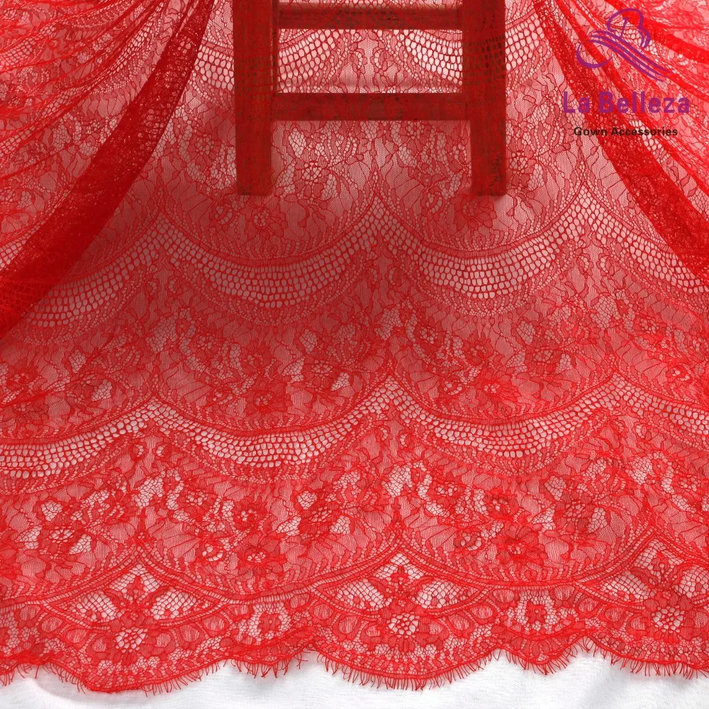 La Belleza Off white/черный ресниц французские кружева ресниц невесты кружево 150x300 см одна деталь